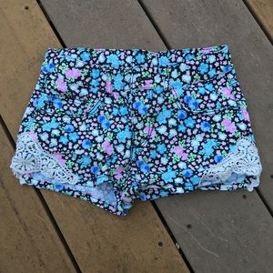 Girls H&M summer shorts with crochet details